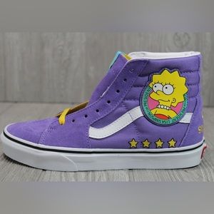 The Vans Sk8-Hi Lisa Simpson size 9.5 women’s / 8 men’s. Only wore a few times